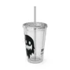 Sunsplash Tumbler with Straw, 16oz - i feel so alive